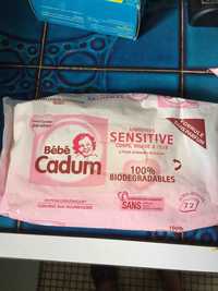 CADUM - Lingettes bébé sensitive à l'huile d'amande douce bio