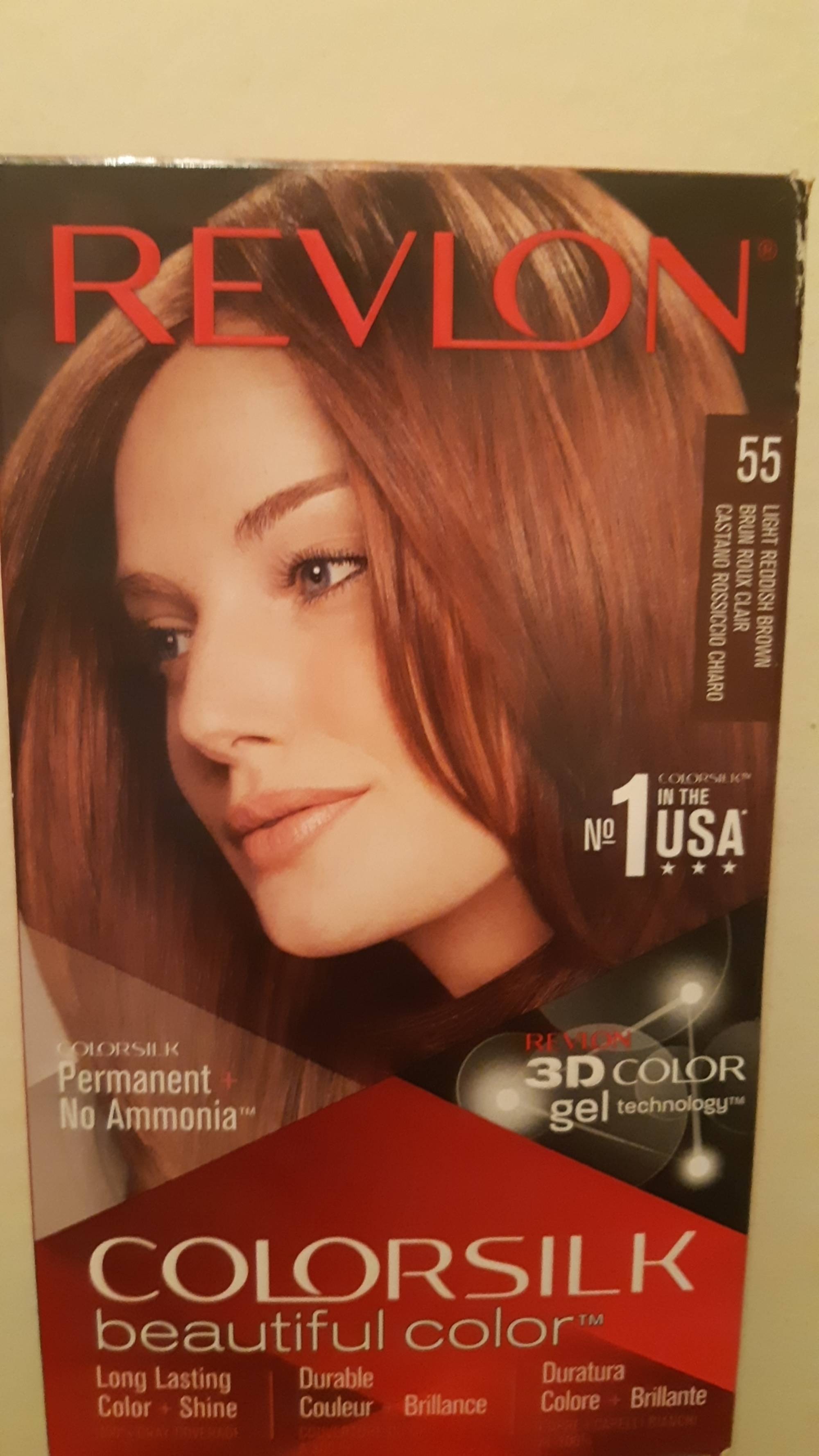 REVLON - Colorsilk beautiful color - 3D color gel - 55 brun roux clair