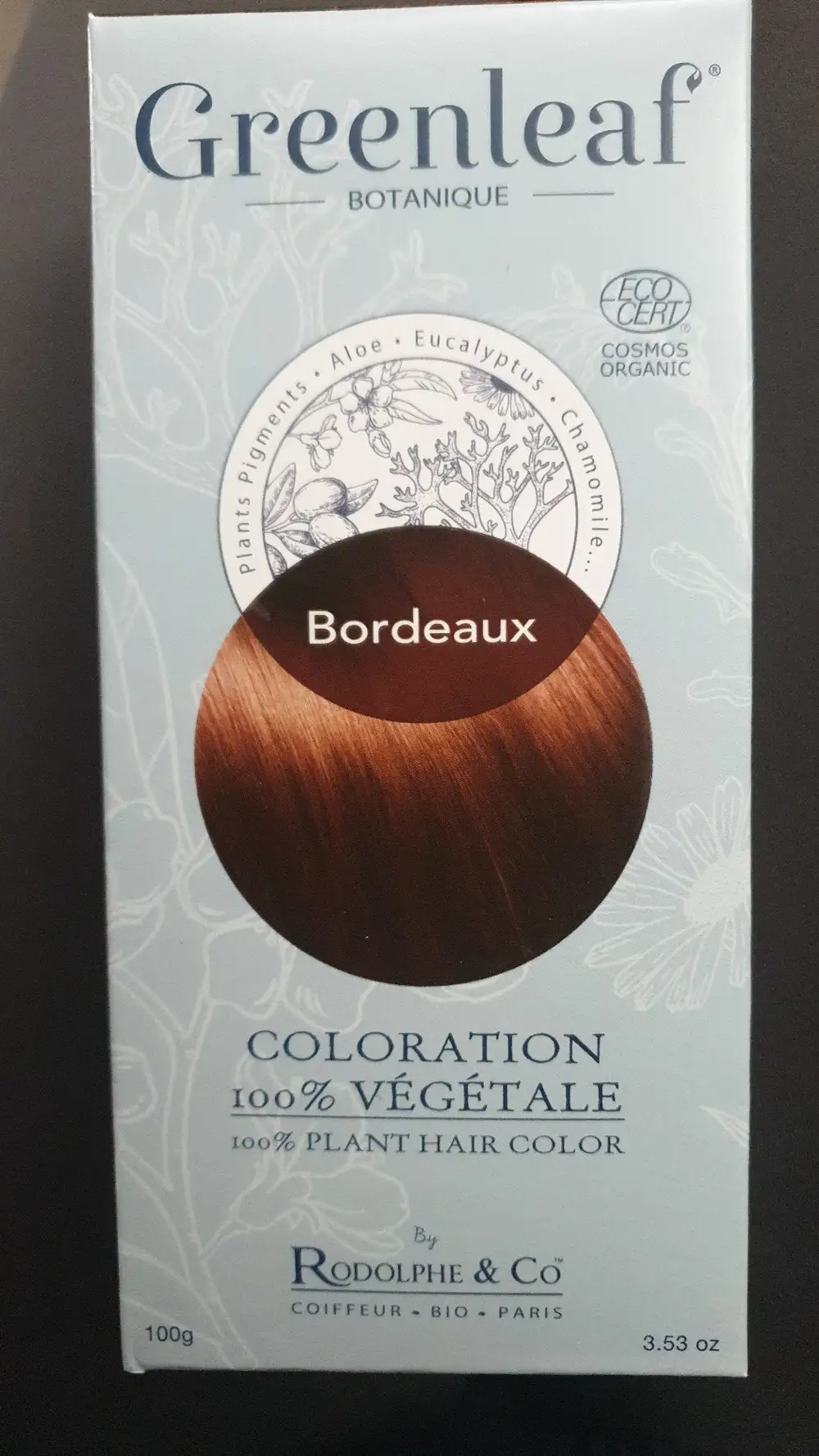 GREENLEAF - Coloration 100% végétale bordeaux
