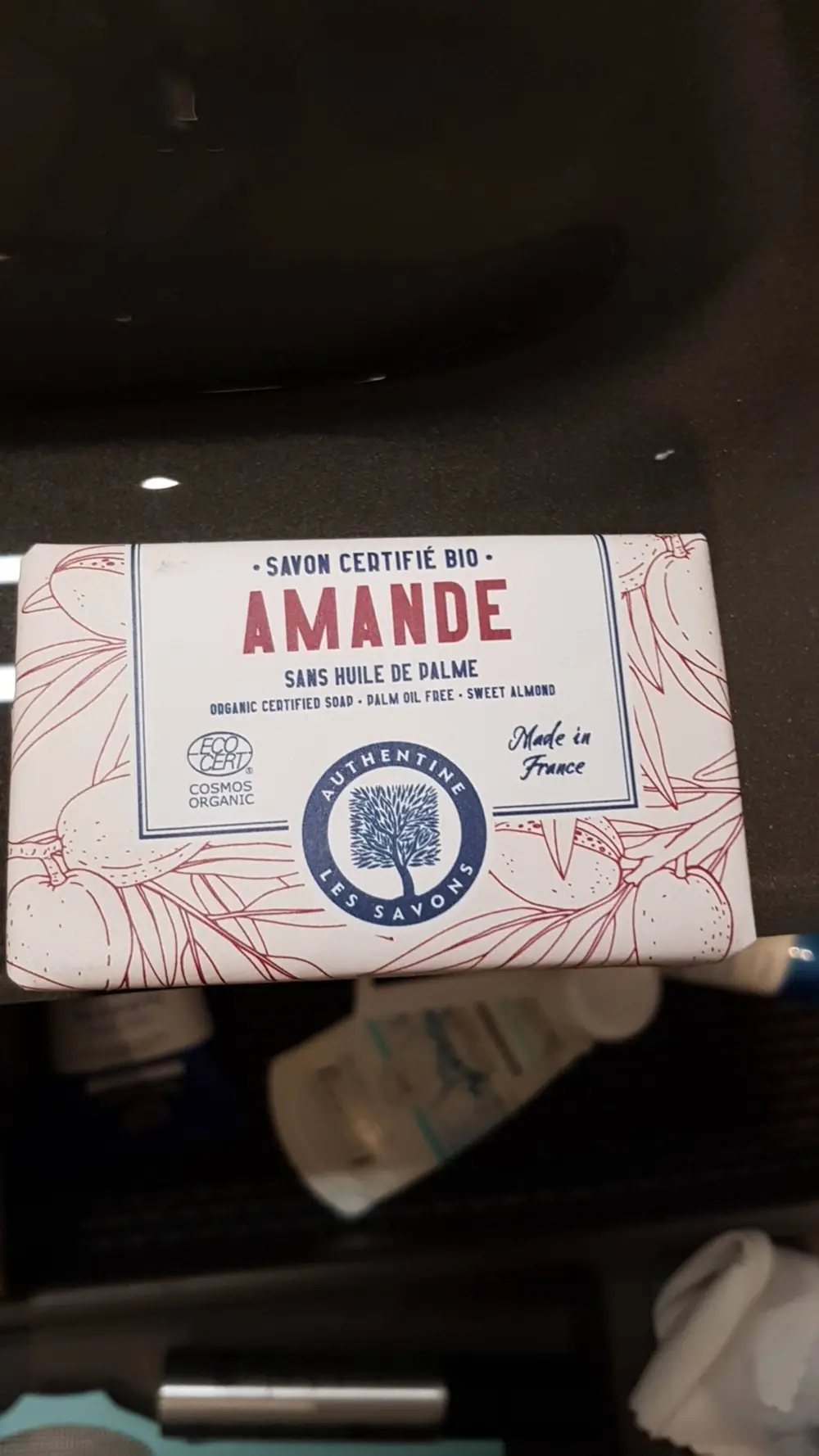AUTHENTINE LES SAVONS - Savon certifié bio à l'amande sans huile de palme