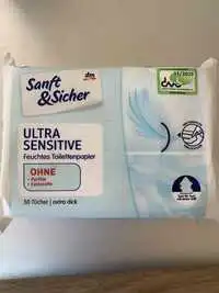 SANFT & SICHER - Feuchtes toilettenpapier ultra sensitive