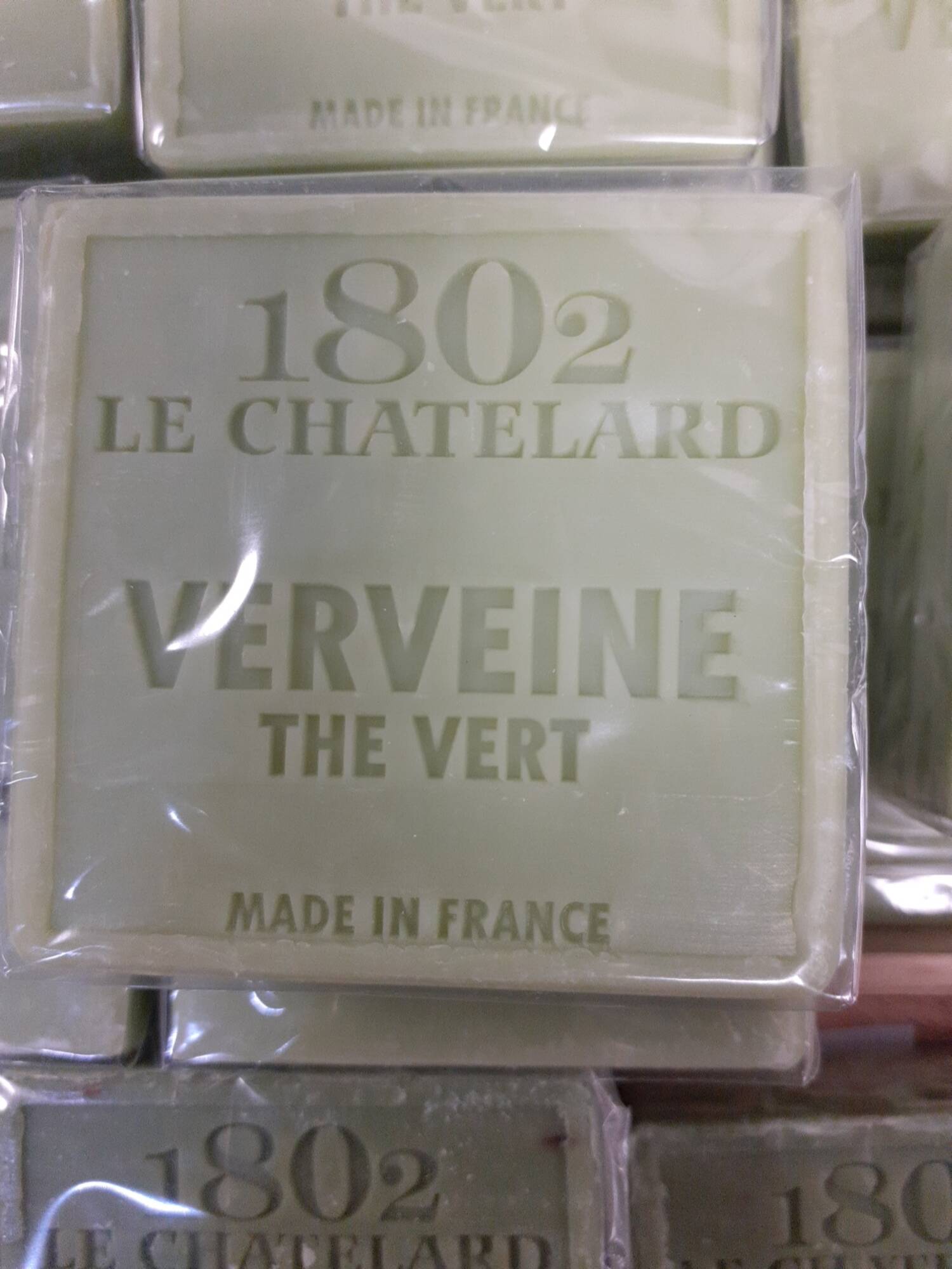 1802 LE CHATELARD - Verveine thé vert  - Savon carré