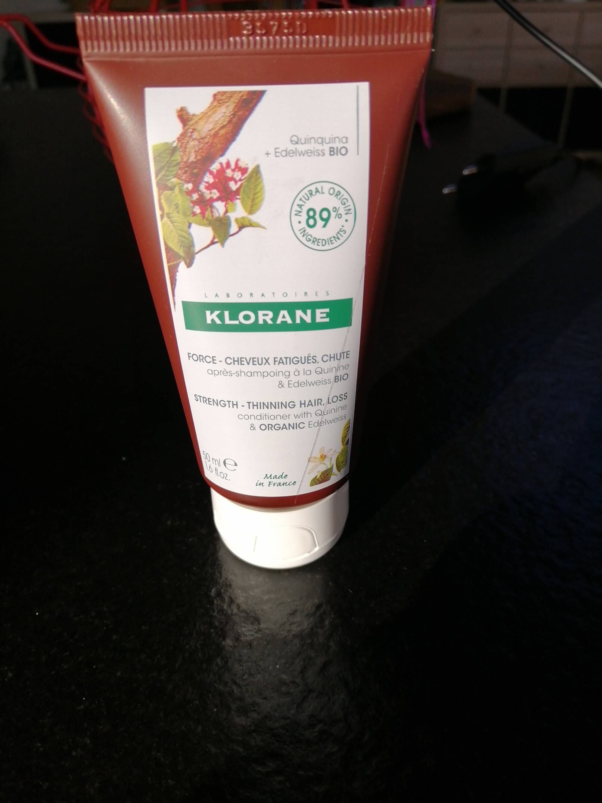 KLORANE - Après-shampoing à la quinine et edelweiss