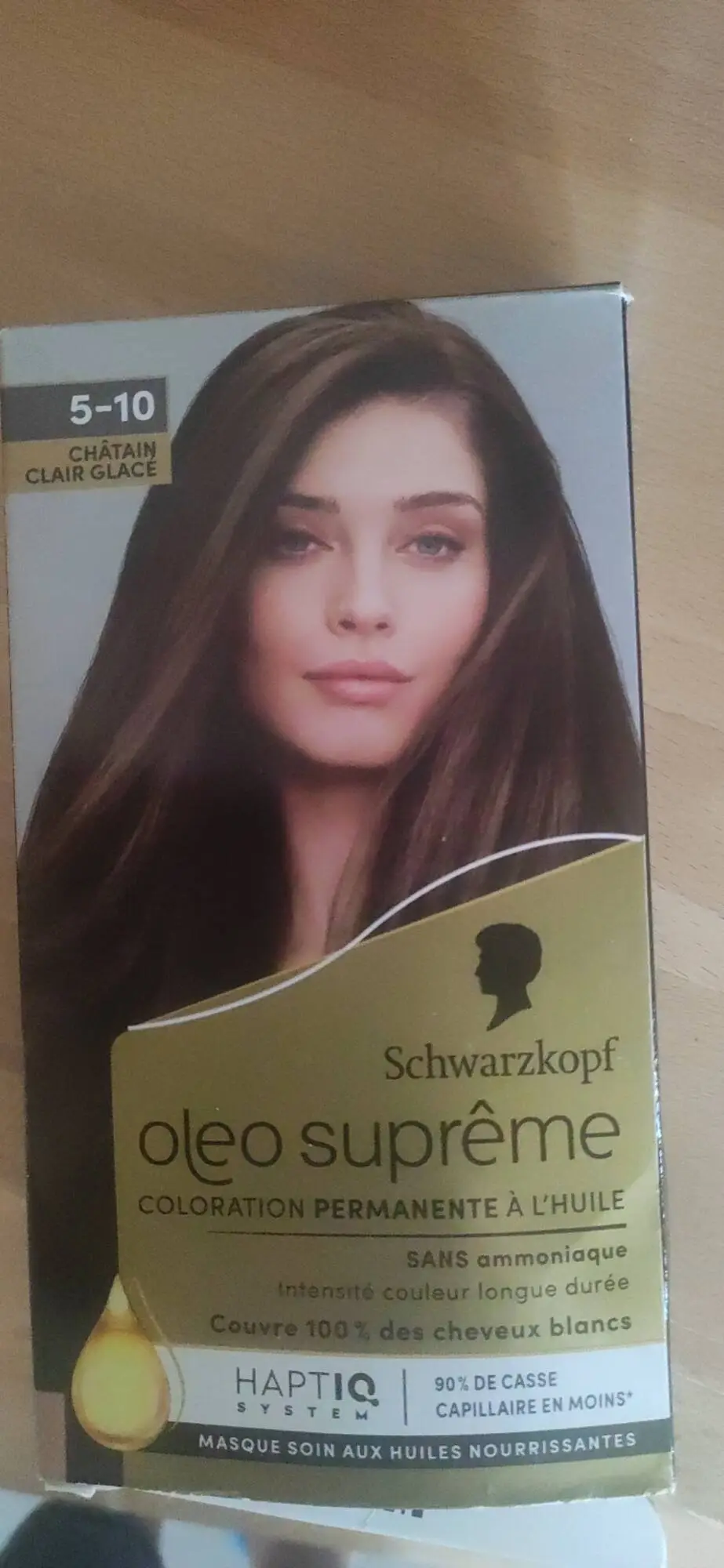 SCHWARZKOPF - Oleo suprême - Coloration permanente à l'huile 5-10 châtain clair glacé