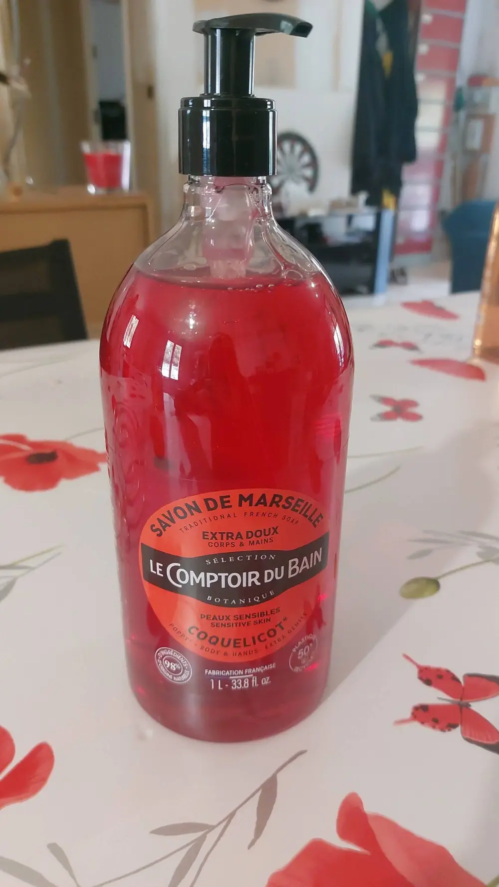 LE COMPTOIR DU BAIN - Coquelicot - Savon de Marseille extra doux