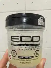 ECO STYLE - Gel black castor & flaxseed oil