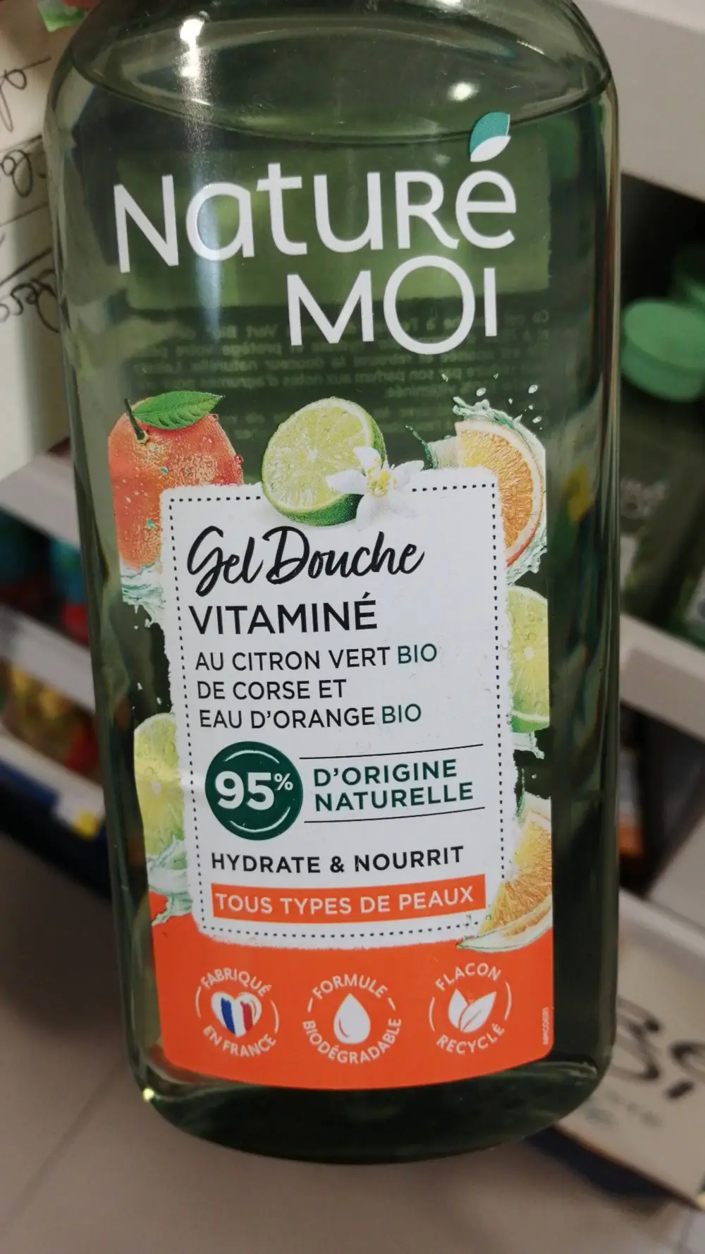 NATURÉ MOI  - Gel douche vitaminé au citron vert bio