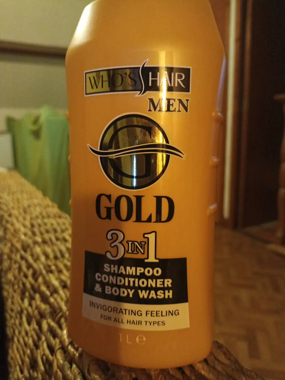 WHO'S HAIR ? - Men Gold - 3 in 1 shampoo conditioner & body wash