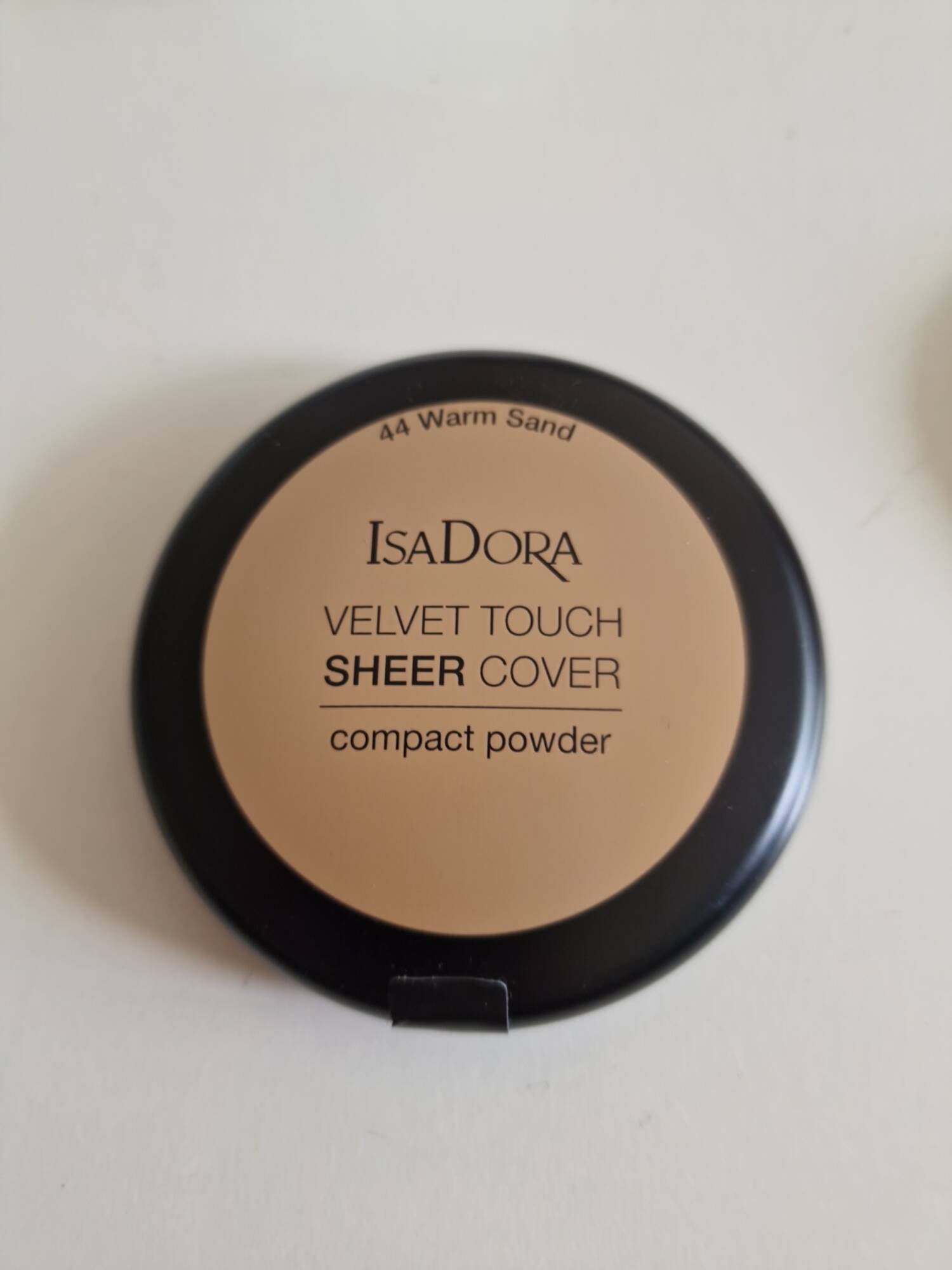 ISADORA - Velvet touch sheer cover - Compact powder 44 warm sand