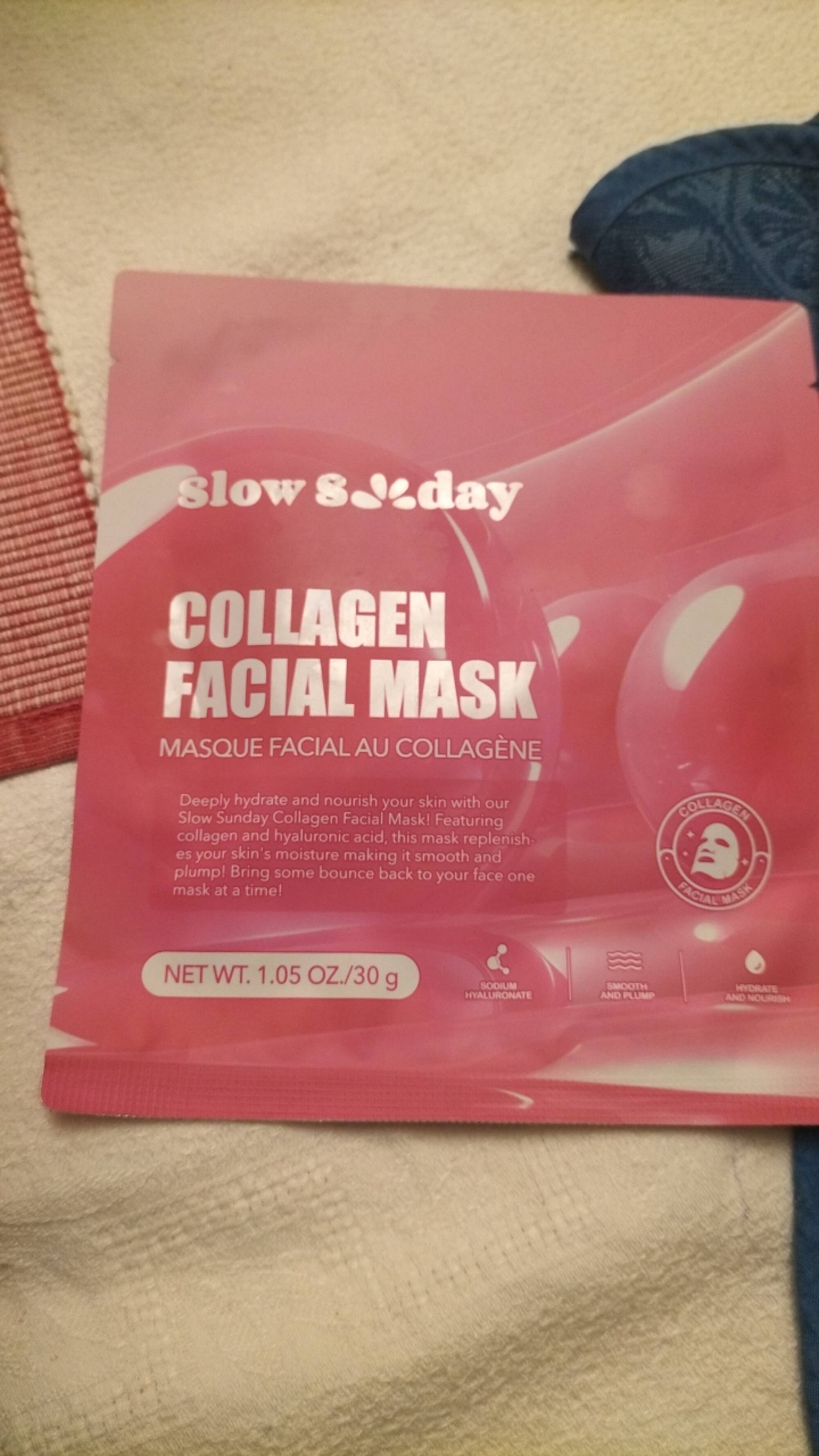 SLOW SUNDAY - Masque facial au collagène 