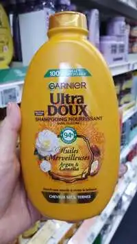 GARNIER - Ultra doux - Shampooing nourrissant sans silicone