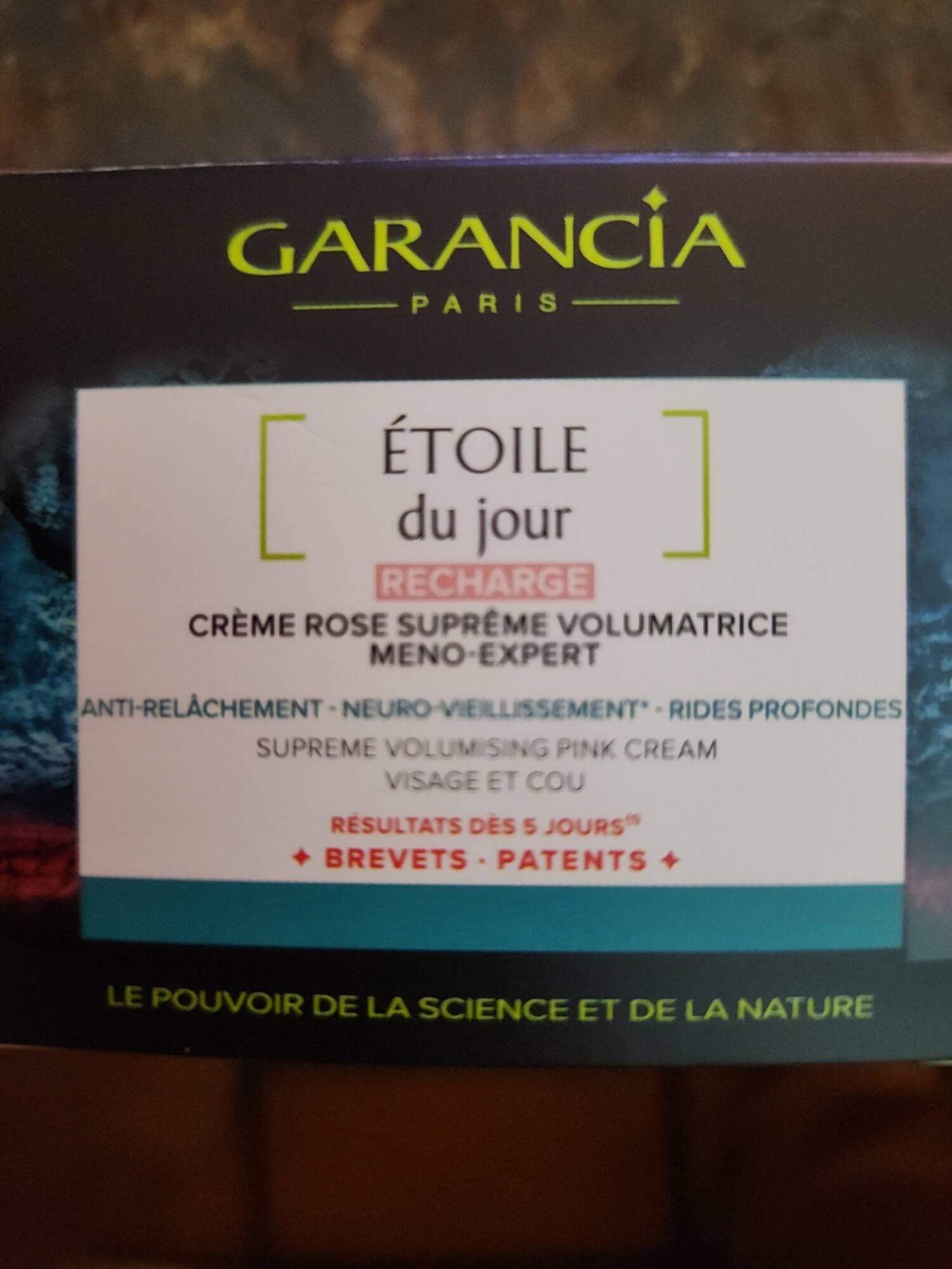 GARANCIA - Etoile du jour - Crème rose suprême volumatrice meno-expert 