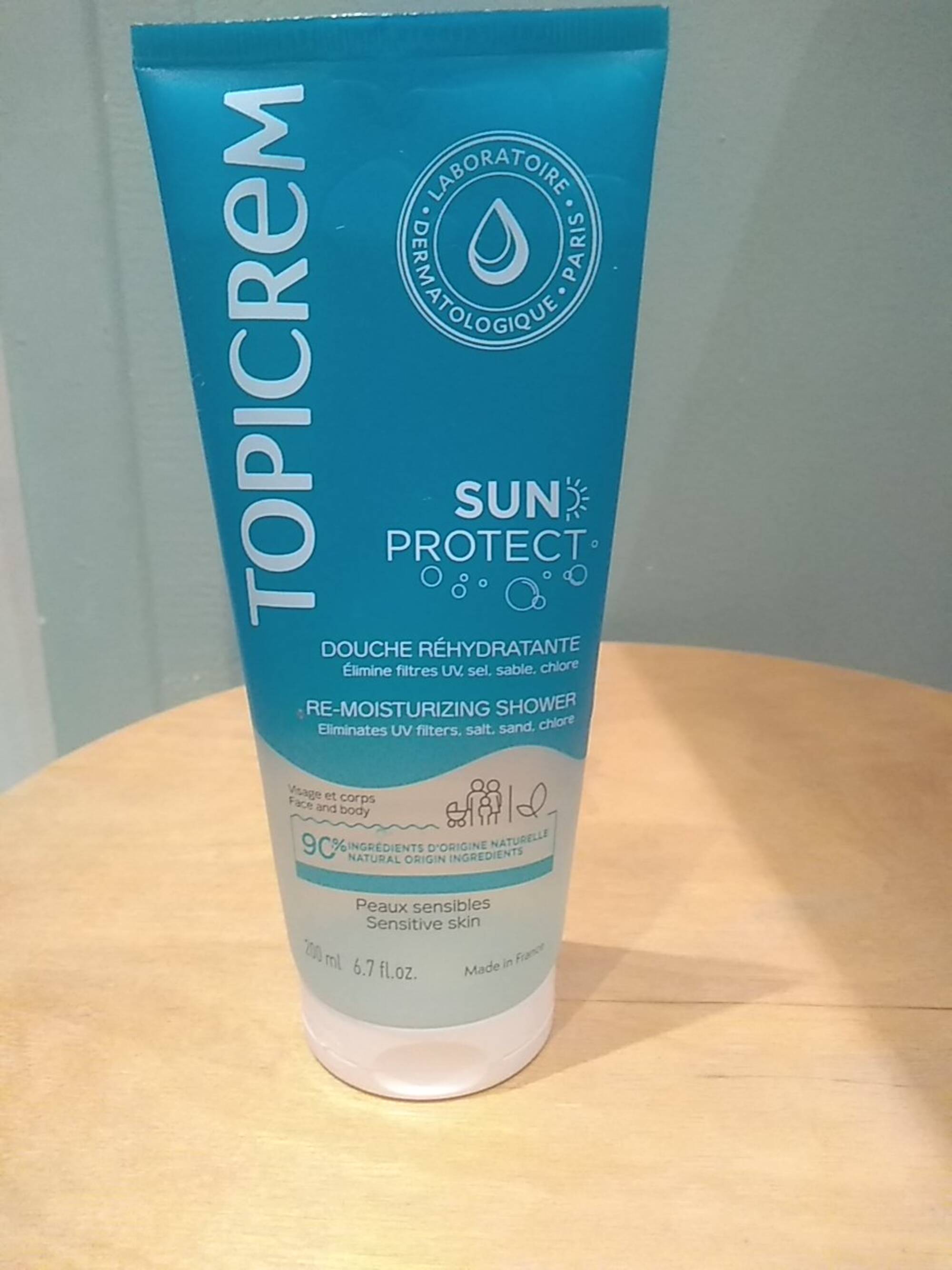 TOPICREM - Sun protect - Douche réhydratante 