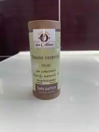 SAVONNERIE DES COLLINES - Baume corporel solide sans parfum