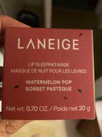 LANEIGE - Sorbet pastèque - Masque de nuit pour les lèvres 