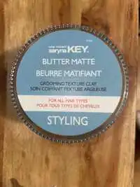SARINA KEY - Beurre matifiant - Soin coiffant texture argileuse