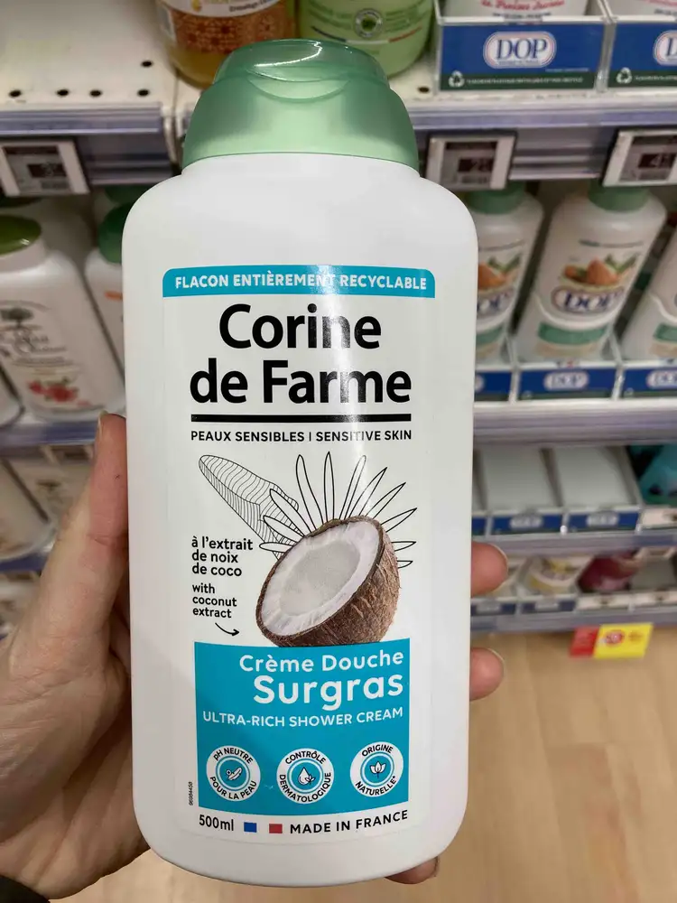 CORINE DE FARME - Crème douche surgras à l'extrait de noix de coco