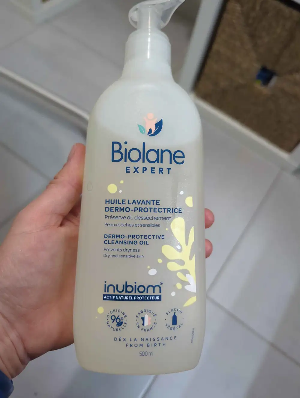 BIOLANE - Inubiom - Huile lavante dermo-protectrice