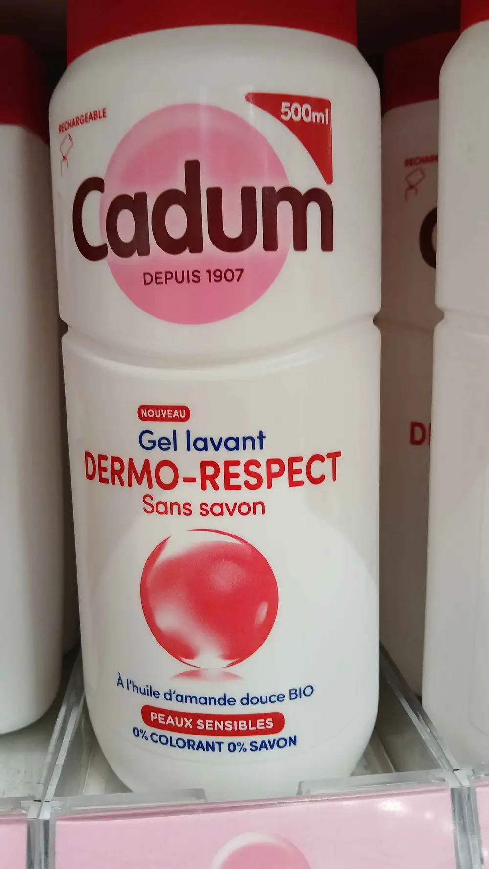 CADUM - Peaux sensibles - Gel lavant dermo-respect sans savon