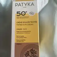 PATYKA - Crème solaire teintée SPF50+