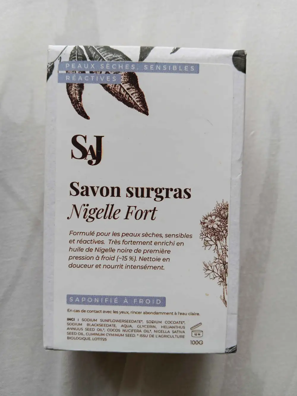SAJ - Savon surgras nigelle fort