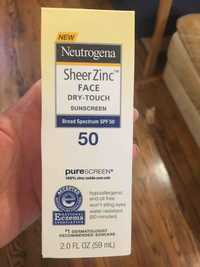 NEUTROGENA - Sheer zinc - Dry-touch, sunscreen SPF 50