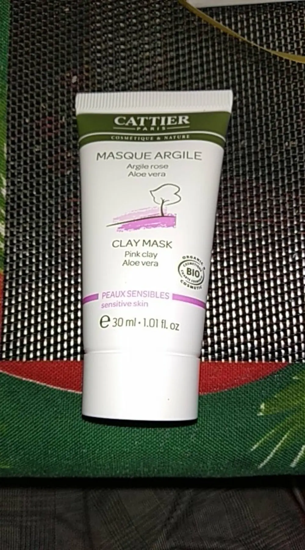 CATTIER - Masque argile rose aloe vera bio