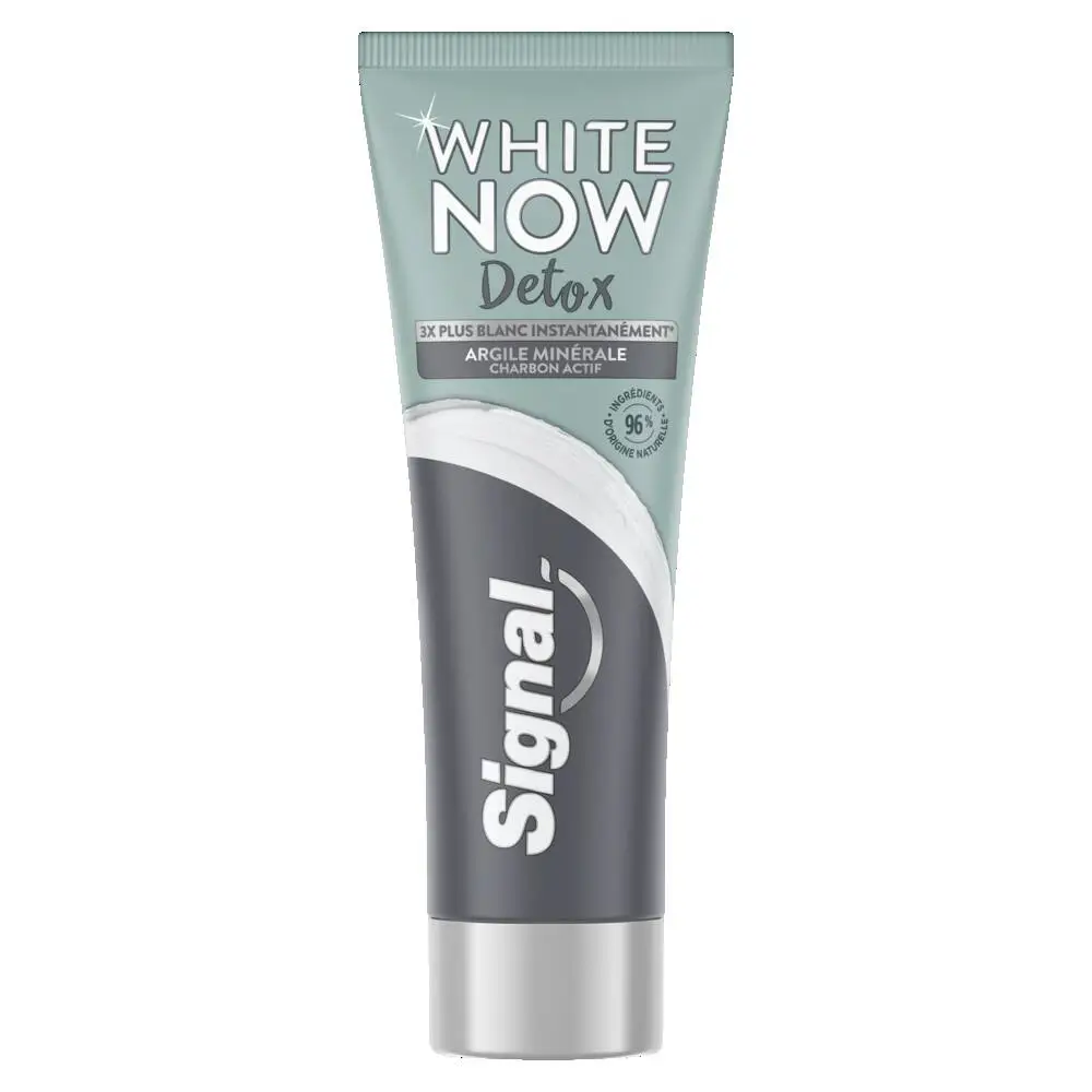 SIGNAL - Signal White Now Dentifrice Blancheur Détox Argile & Charbon Actif 75ml