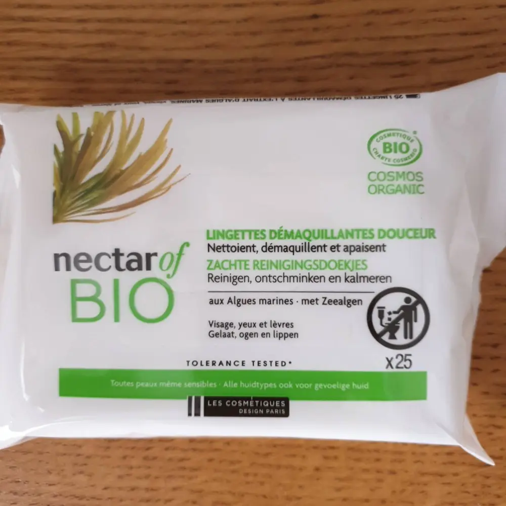 LES COSMÉTIQUES DESIGN PARIS - Nectar of Bio - Lingettes démaquillantes douceur bio