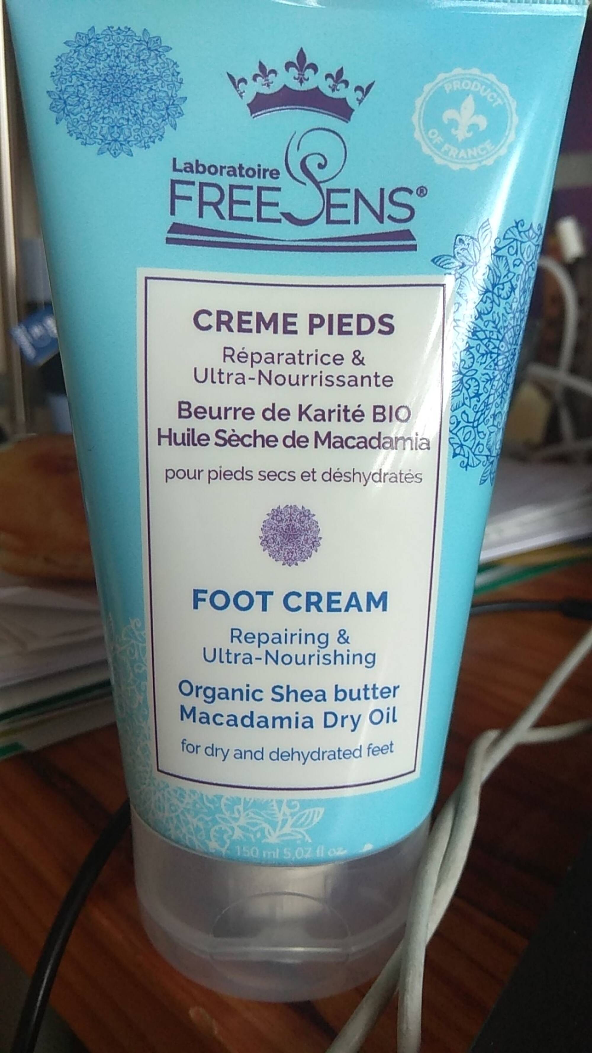 LABORATOIRE FREESENS - Crème pieds réparatrice & ultra-nourrissante