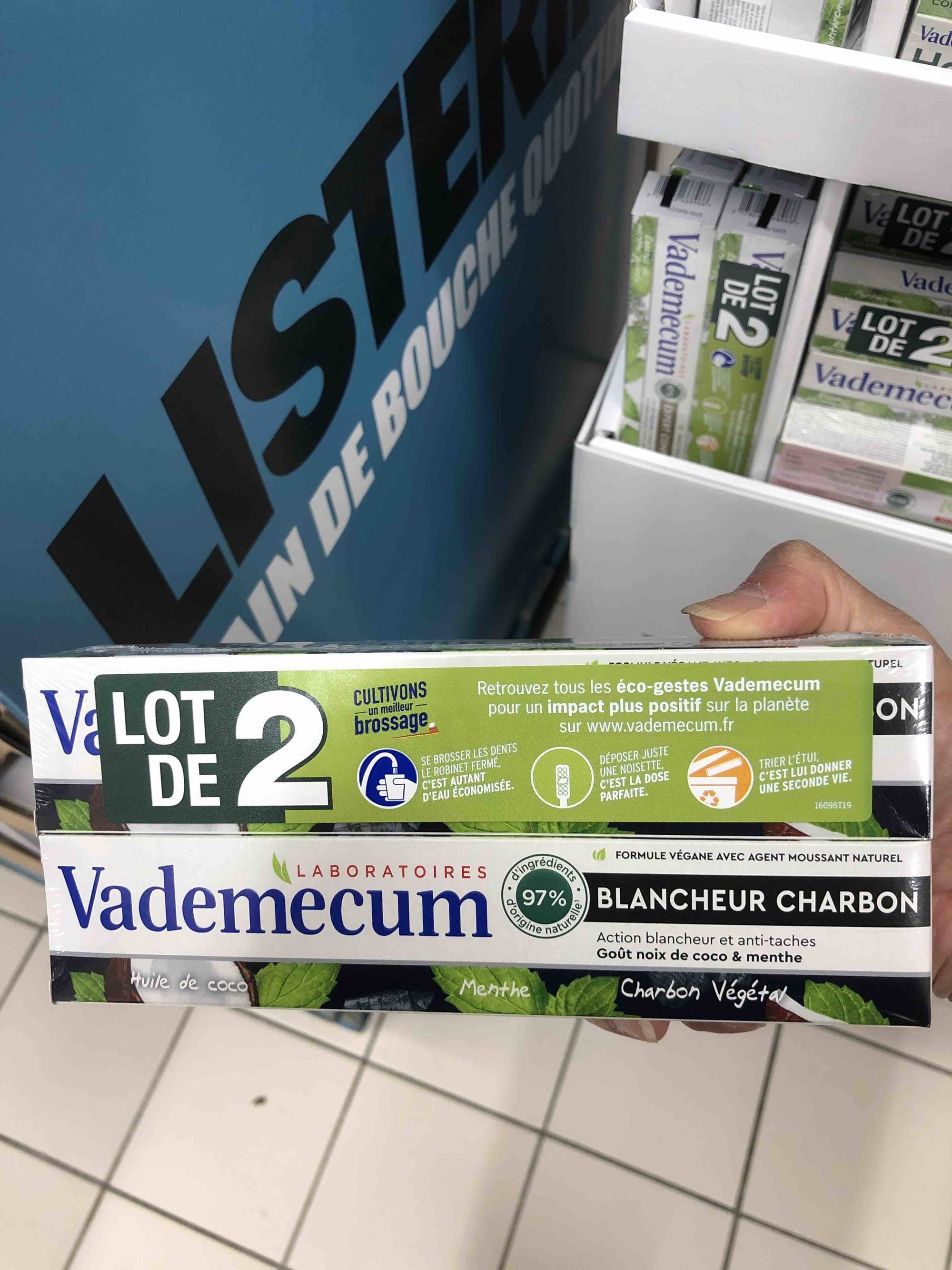 VADEMECUM - Blancheur charbon - Dentifrice