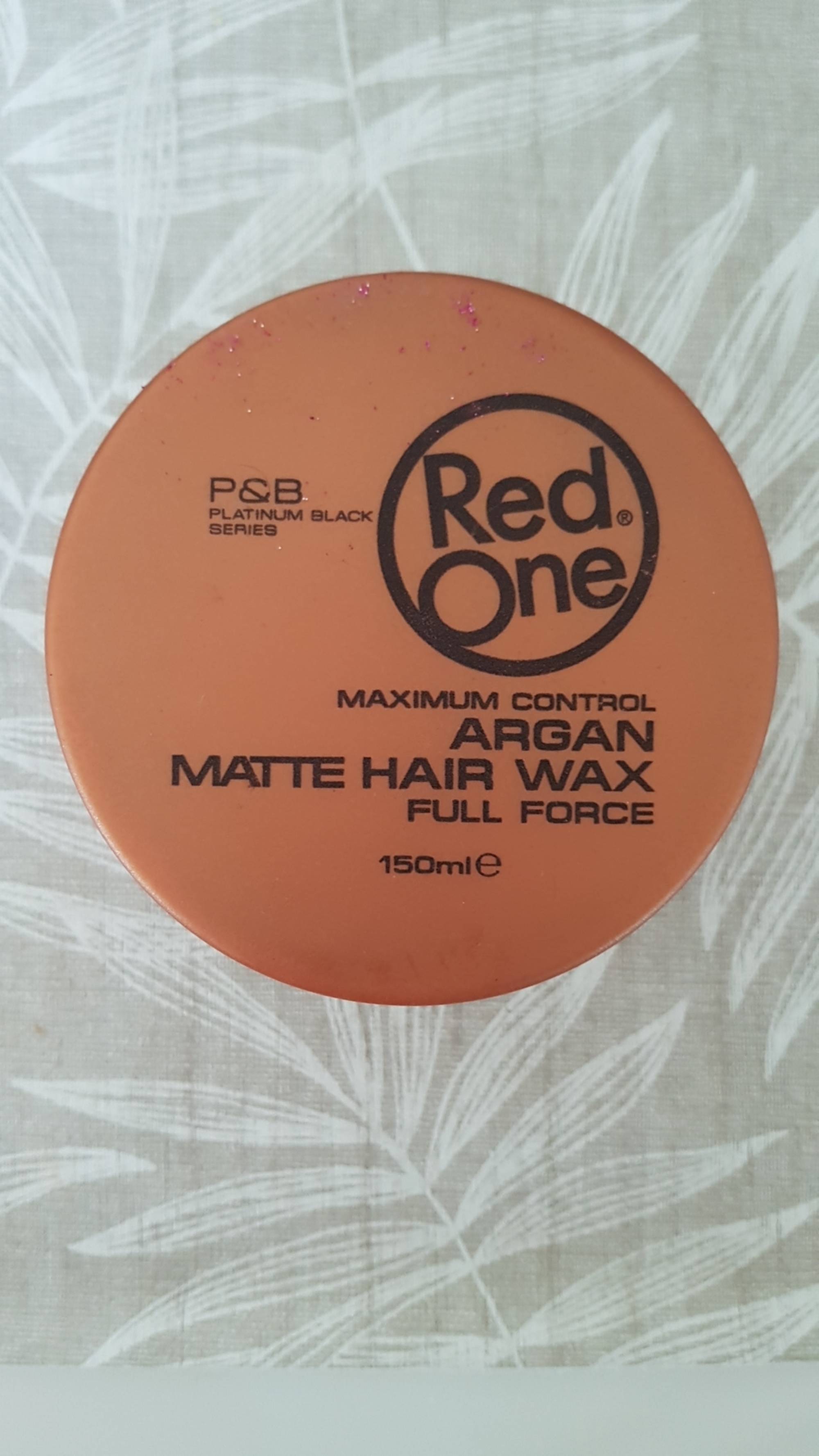 RED ONE - Argan matte hair wax full force
