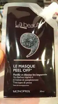 MONOPRIX - Le masque peel off