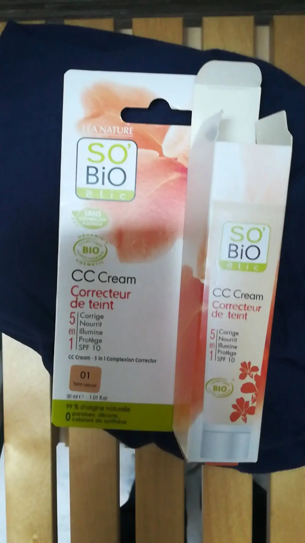 SO'BIO ÉTIC - CC Cream correcteur de tein 5 en 1 teint naturel 01