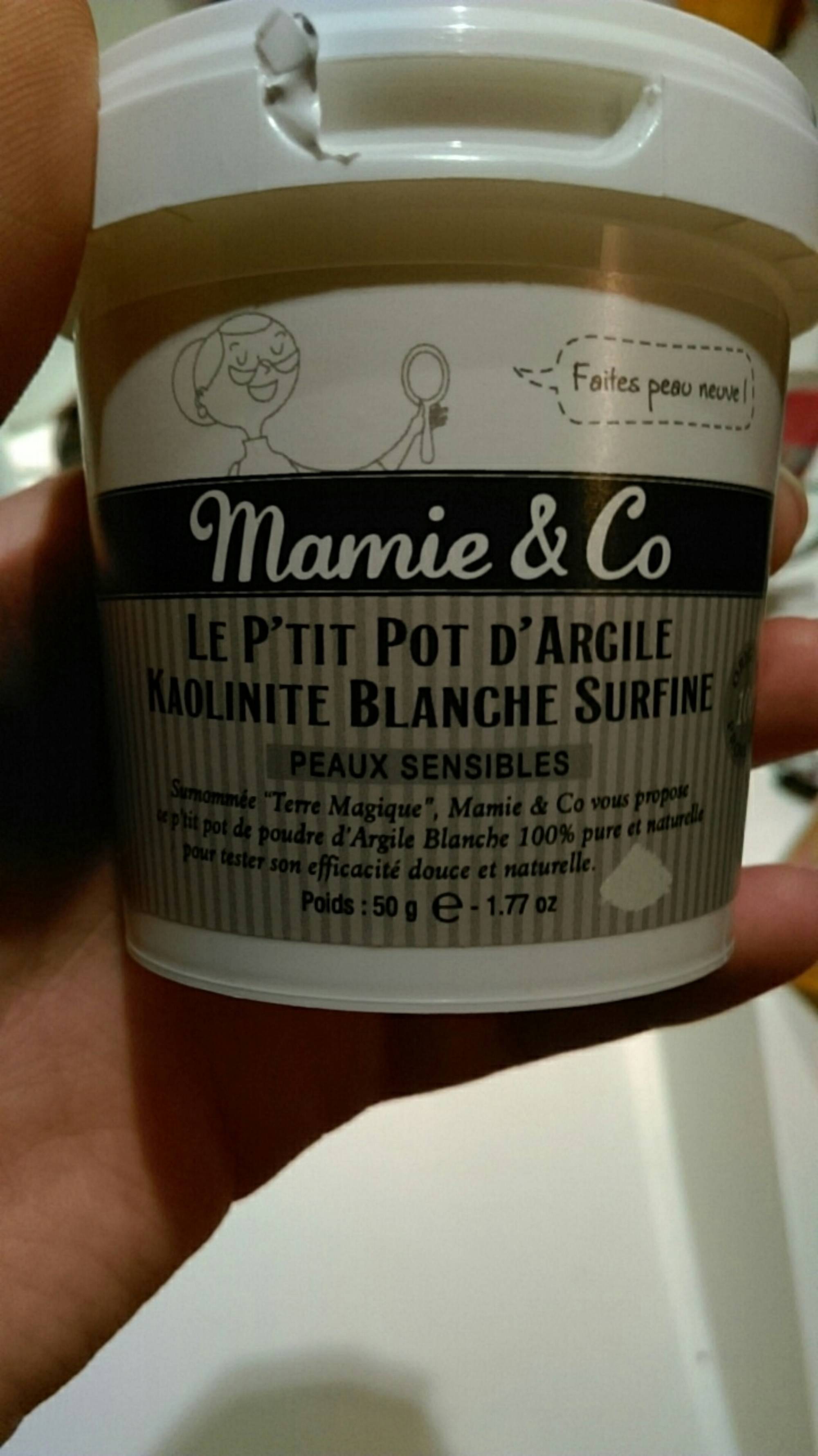 Composition MAMIE & CO Le p'tit pot d'argile - Kaolinite blanche surfine -  UFC-Que Choisir