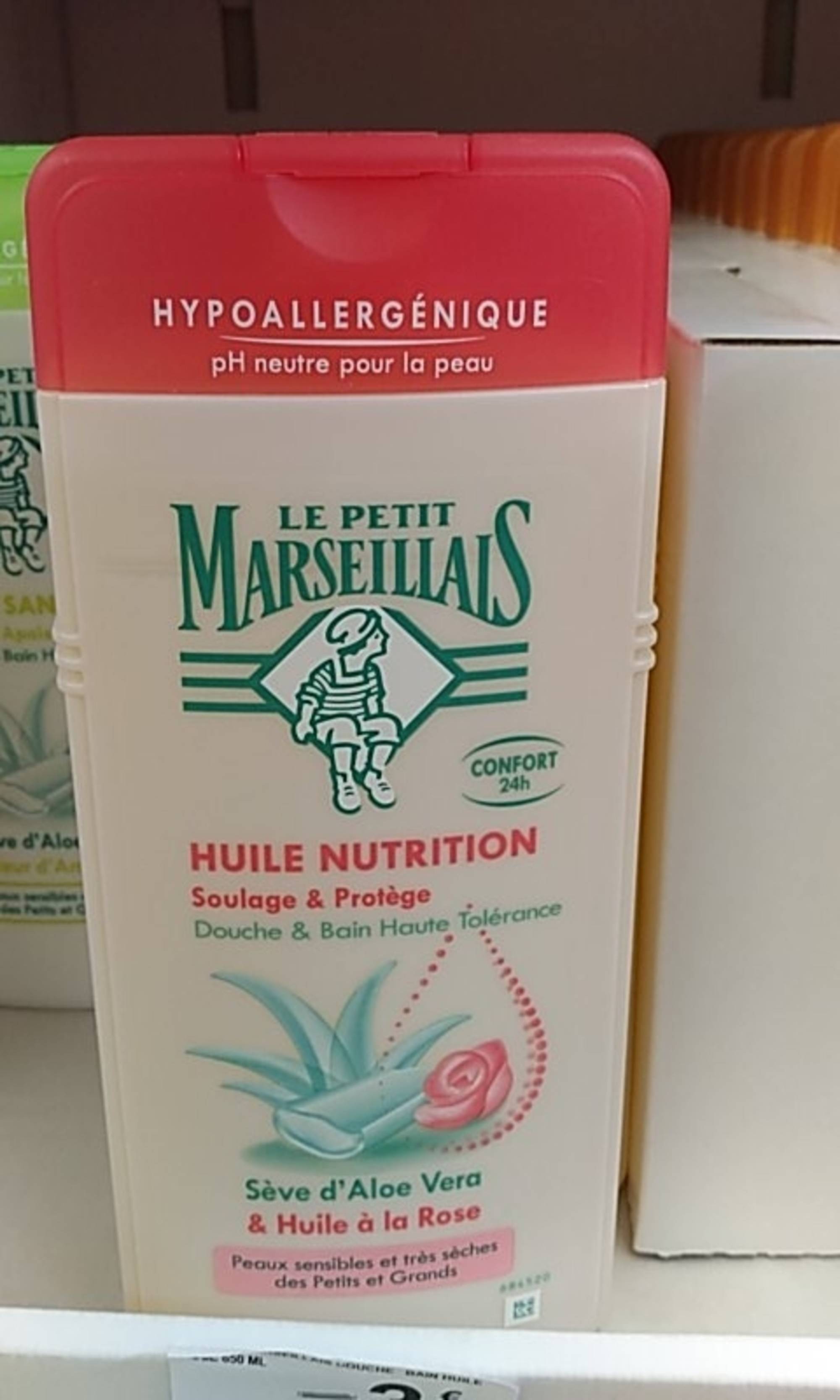 LE PETIT MARSEILLAIS - Huile nutrition - Douche & bain haute tolérance