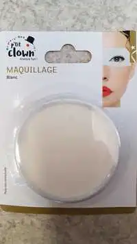 PTIT CLOWN - Always fun! - Maquillage blanc