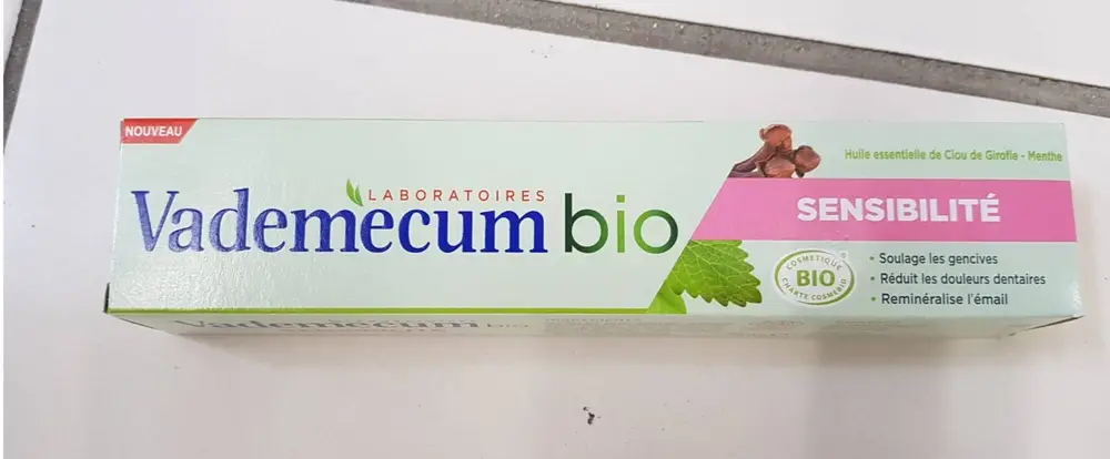 VADEMECUM - Bio sensibilité - Dentifrice