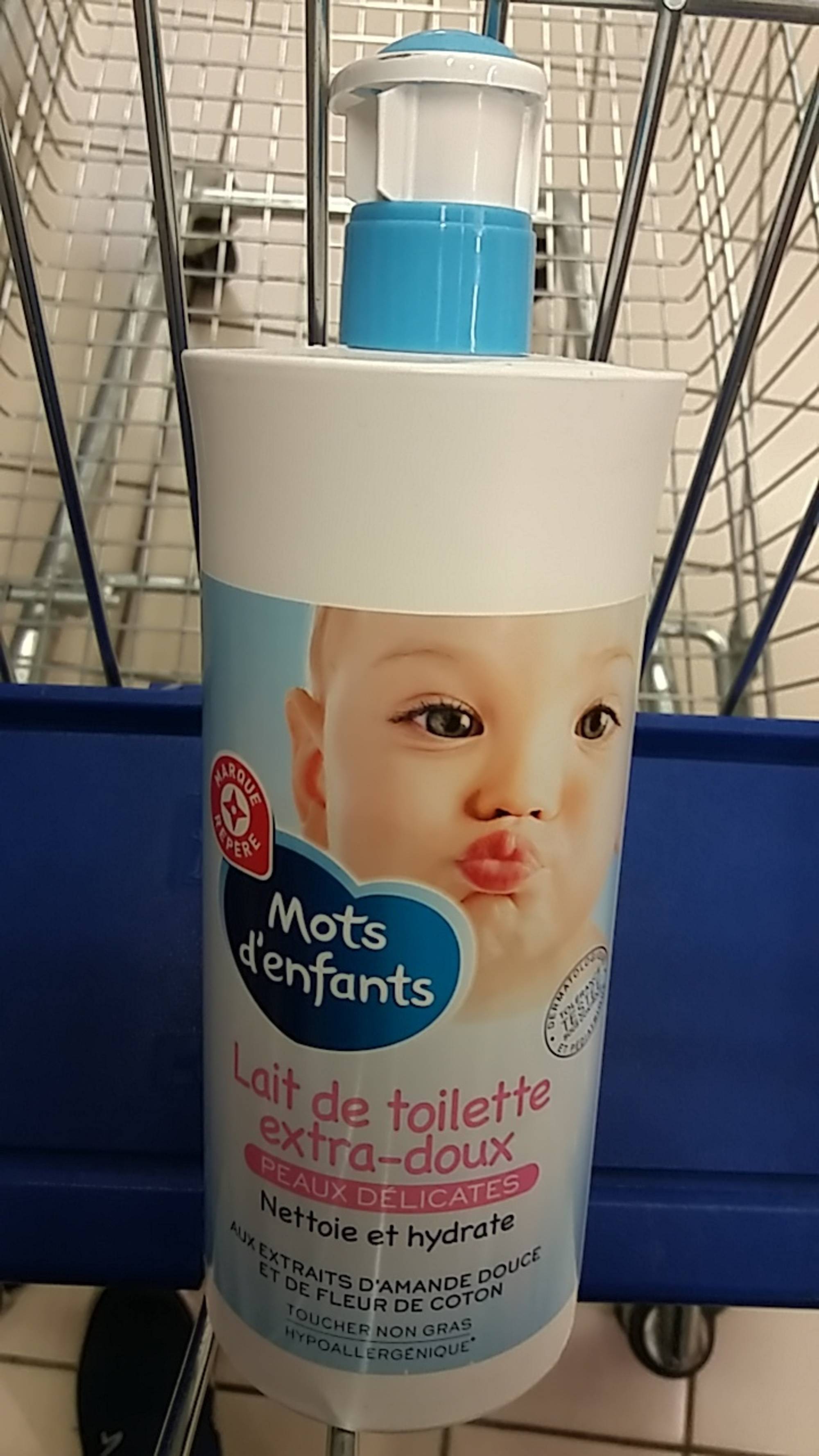 Lait de toilette bébé extra-doux- Mots d'enfants - Leclerc Marque Repère