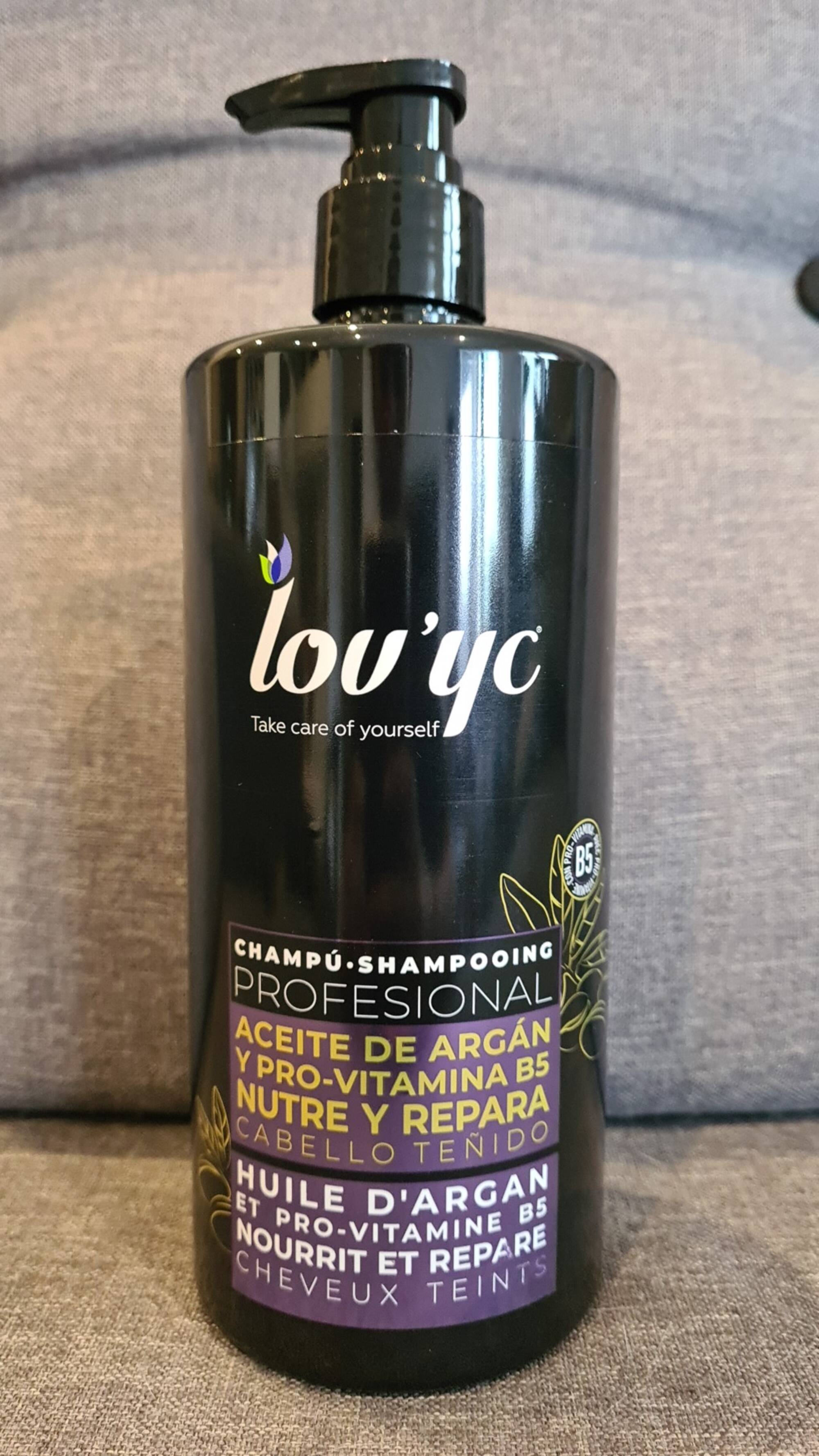 LOV'YC - Huile d'argan - Shampooing nourrit et répare