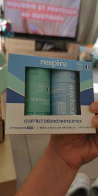 RESPIRE - Coffret déodorants stick 48h