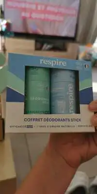 RESPIRE - Coffret déodorants stick 48h