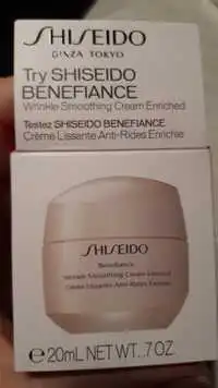 SHISEIDO - Benefiance - Crème lissante anti-rides enrichie