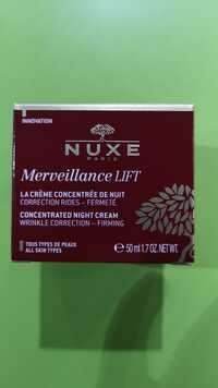 NUXE - Merveillance lift - La crème concentré de nuit