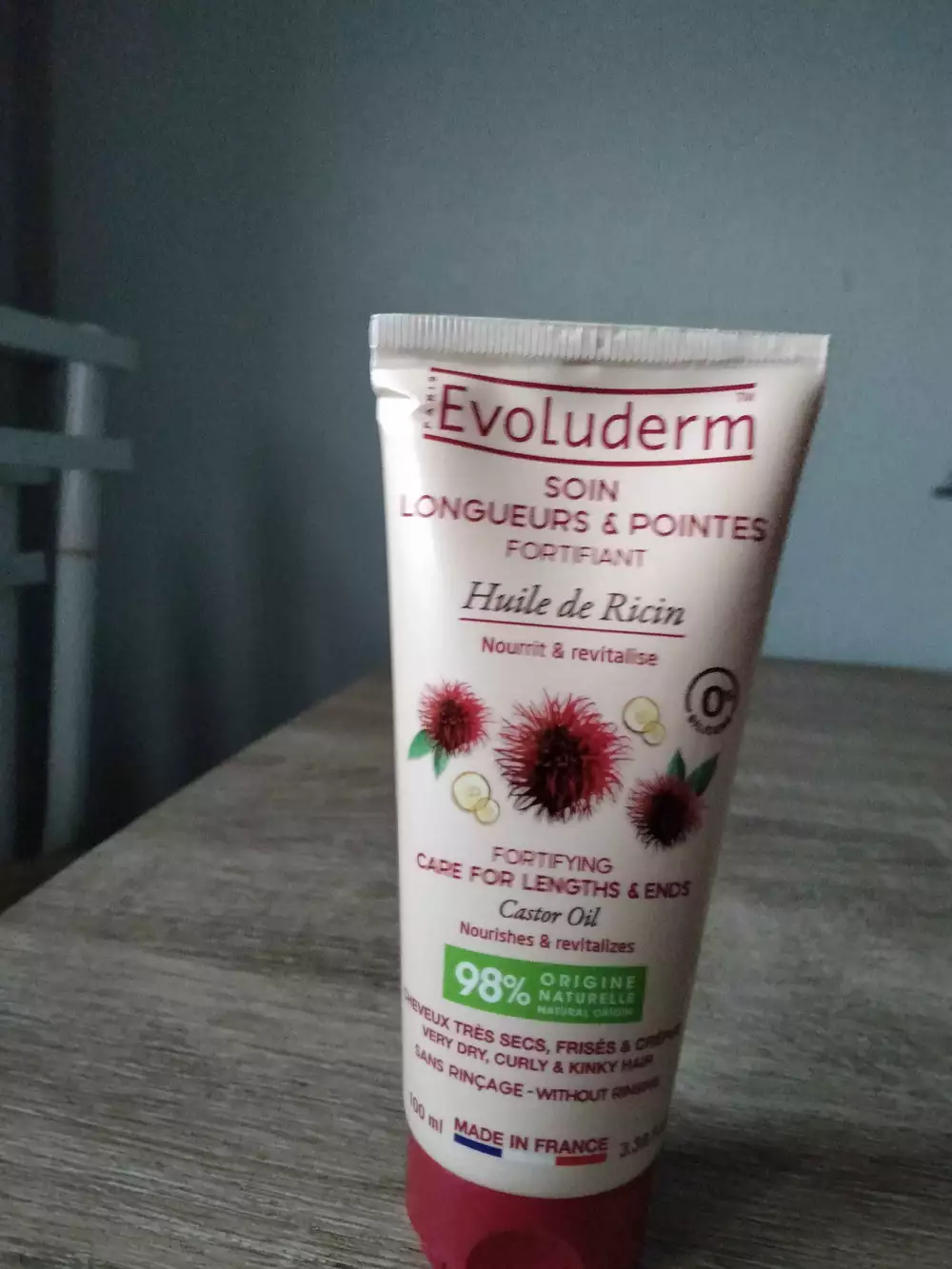 EVOLUDERM - Huile de ricin soin longueurs & pointes