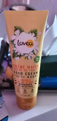 LOVEA - Crème mains monoï de tahiti