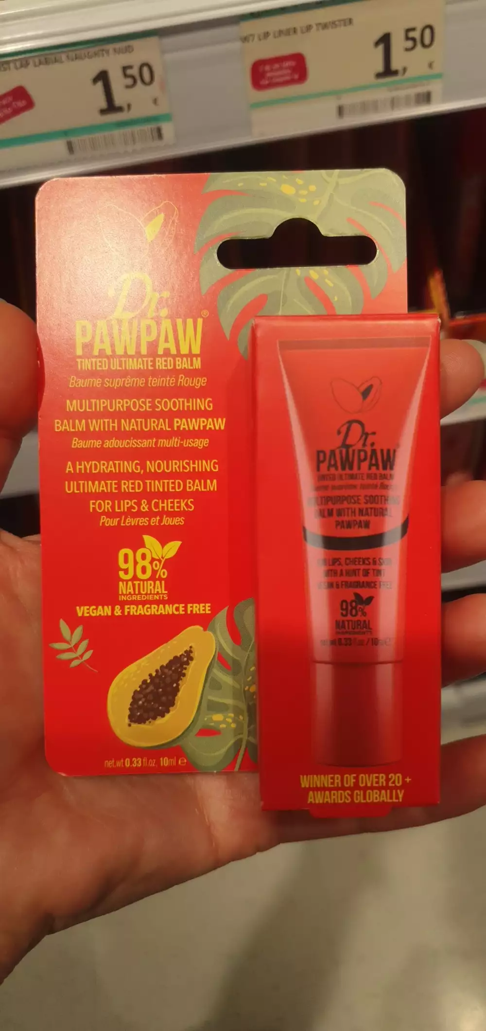 DR PAWPAW - Baume suprême teinté rouge multi-usages