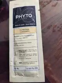 PHYTO - Nutrition - Masque ultra nourrissant
