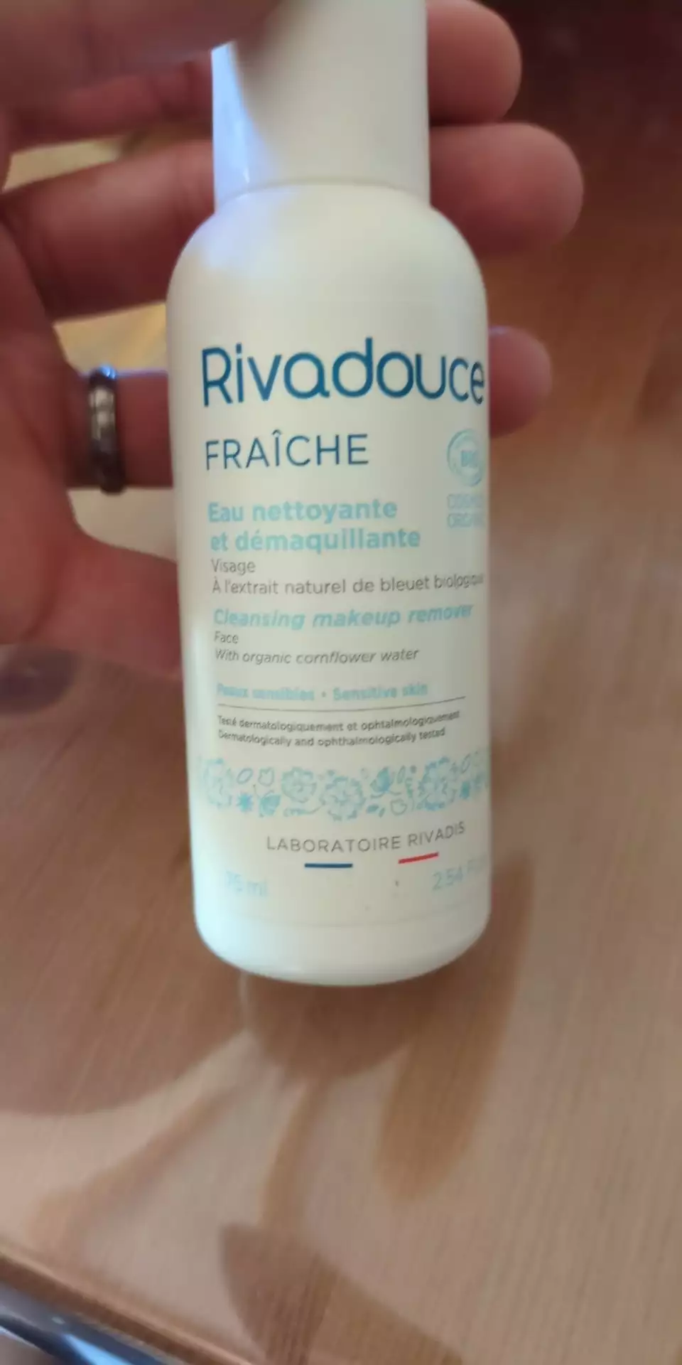 RIVADOUCE - Eau nettoyante et démaquillante fraîche