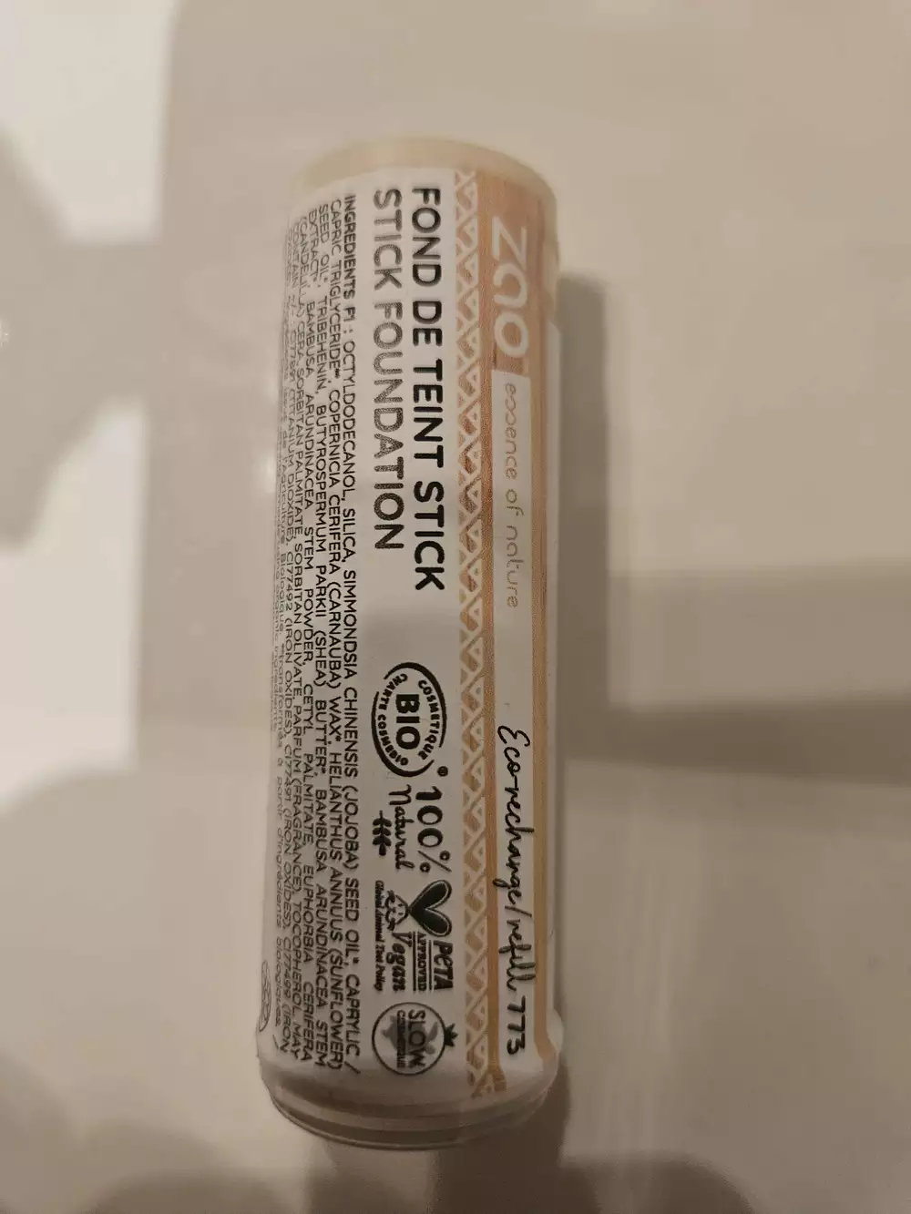 ZAO - Fond de teint stick ecorecharge 773